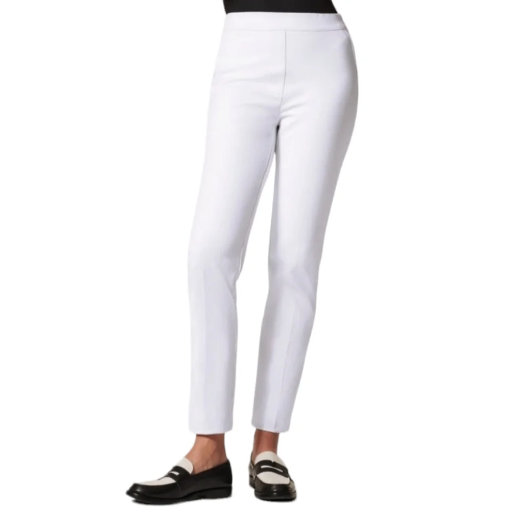 SPANX Women's Slim Straight Pants Classic White Size S Petite 20372Q Grey Lining - Picture 15 of 16